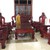 Bộ bàn ghế nghê đỉnh gỗ hương đỏ nam phi