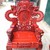 Bộ bàn ghế trạm nghê đỉnh tay khuỳnh gỗ hương đỏ nam phi
