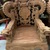 Bộ bàn ghế giả cổ nghê khuỳnh gỗ hương đá