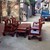Bộ bàn ghế giả cổ tần thủy hoàng gỗ hương vân