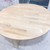 Bàn tròn bệt gỗ cao su tự nhiên