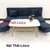 Bộ ghế sofa bed giờng xanh nhung đậm giá rẻ Linco Bình Thuận