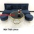 Bộ ghế sofa bed giờng xanh nhung đậm giá rẻ Linco Bình Thuận