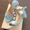 Thanh lý 1 dây sandal Zara VNXK xanh dương pastel cực xinh nhé