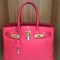 Authentic hermes red birkin 30cm