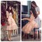 Đầm ren hoa nổi xòe nhũ tay lỡ E750