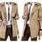 Áo khoác kaki 2 lớp dáng dài cho nam