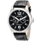 Invicta II Men s 0764 Stainless Steel Watch with Black Leather Band