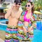 SET đồ đôi đi biển gồm : 1 ao choàng nữ, 1 bộ bikini,1 quần đùi nữ và 1 quần đùi Nam.
