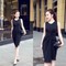 Đầm thun xẻ trước