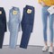 Jean super skinny cạp chun