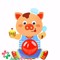 Lồng đèn Heo đầu bếp KB448