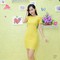 Đầm Thun Body Vàng
