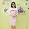Đầm Lụa Suông Hồng Nhẹ Nhàng Thanh Lịch