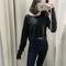 Áo croptop tay thụng