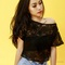 Áo ren croptop bẹt vai