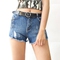 Short jeans phối zip
