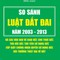 So sánh luật đất đai 2003 2013 và các văn bản