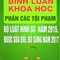 Bình luận khoa học phần tội phạm bộ luật hình sự 2015 sửa đổi 2017