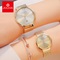 Đồng hồ cặp Julius Ja426 dây thép vàng