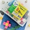 Combo Gigo toys Gạch vuông xếp hình 2cm 1017C nhiều màu và Bảng cắm gạch vuông 100 miếng ghép xanh dương 1017C/1163
