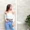 Áo yếm croptop bo eo