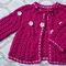 Áo móc len dành cho bé gái 0 12 tháng