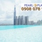 Cho thuê gấp căn hộ 2PN Pearl Plaza chỉ 25 triệu 97m2, nội thất đầy đủ.