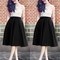 Set áo ren chân váy nơ đen Bích Phương