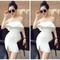 Đầm body cúp ngực bèo xòe sexy