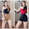 Set áo lệch vai phối nơ và quần short