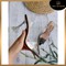 Giày sandal mũi nhọn gót trong cao 7p cực sang