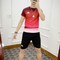 Bộ thể thao nam cổ tròn