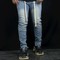 Quần Jeans Nam Skinny Zipper YKK Blue wax trơn denim