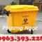 Thùng rác y tế 4 bánh 660L, xe gom rác y tế nhựa HDPE, xe thu gom rác thải y tế 660L, thùng chứa rác