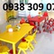 Bàn ghế nhựa mầm non nhập khẩu