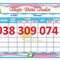 Bảng biểu mầm non, bảng thông tin cho trường mầm non