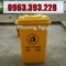 Thùng rác y tế 60 lít nắp kín, thùng phân loại rác y tế có bánh xe, thùng rác nhựa HDPE