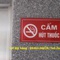 Xưởng sản xuất biển No smoking, biển báo cấm hút thuốc mica, inox giá