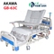 Giường y tế đa chức năng 4 tay quay AKAWA GB 63C có bô, bàn ăn, chậu gội đầu