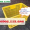 Thùng nhựa rỗng HS005, Sọt nhựa cao 39cm, Sóng nhựa 3T9