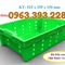 Sọt nhựa sóng cá, sọt đựng hải sản, sọt nhựa HS002