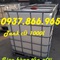 Bồn IBC 1000l đựng chất lỏng cũ, tank nhựa đựng dung môi, bồn nhựa nuôi cá kòi, bồn nhựa đựng chất tẩy rửa