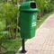 Thùng rác nhựa 50 lít một chân trụ sắt composite giá ưu đãi mùa dịch
