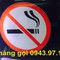 Biển nosmoking inox , bảng cấm hút thuốc để bàn, địa chỉ bán No Smoking