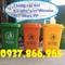 Thùng rác nhựa 60l có bánh xe, thùng gom rác, thùng rác công cộng, thùng rác