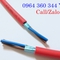 Chống cháy chống nhiễu vặn xoắn 2x1.0mm vỏ đỏ LSZH