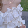 Áo croptop trễ vai mua sắm online 