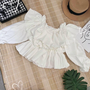 Áo croptop trễ vai mua sắm online 
