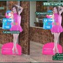 Standee mô hình ngoài trời mua sắm online 